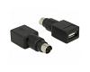 Delock Adapter PS/2 &gt; USB-A M/F (65898)