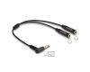 Delock Audio Splitter 3.5mm 4pin > 2 x 4pin M/F (66242)