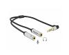 Delock Headset Adapter 3.5mm 4pin > 2 x 3pin M/F (66437)