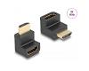 Delock Adapter HDMI 8K 60Hz Angled M/F (66458)