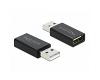 Delock Adapter USB-A 2.0 M/F Data Blocker (66529)