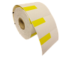 Θερμικά Καρτελάκια 70 x 38 mm Κίτρινο Πάνω Αριστερά Φ25 700 τεμ