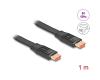 Delock HDMI Flat Cable 48Gbps 8K 60Hz Black 1m (81001)