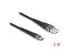 Delock Cable USB-A 2.0 > USB-C 3m w/Bend Protecion (81123)