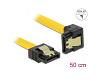 Delock Cable SATA 6Gb/s Angled Down 50cm Yellow (82479)