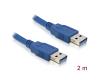 Delock USB-A 3.0 Data Cable M/M 2m Blue (82535)