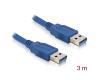 Delock USB-A 3.0 Data Cable M/M 3m Blue (82536)