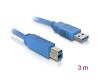 Delock USB 3.0 Data Cable M/M 3m Blue (82581)