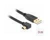 Delock USB-A 2.0 > Mini USB-B 5pin Angled 3m (82683)
