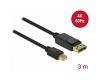 Delock Mini DisplayPort 1.2 &gt; DisplayPort 4K 60Hz 3m (82699)