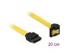 Delock Cable SATA 6Gb/s Angled Down 20cm Yellow (82800)