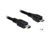 Delock USB 2.0 Micro-B > Mini USB M/M 1m (83177)