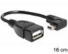 Delock Cable Mini USB Male > USB-A 2.0 Female OTG (83245)