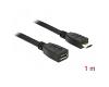 Delock Extension Cable Micro USB-B 2.0 M/F 1m (83248)