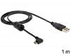 Delock USB-A 2.0 Male > USB 2.0 Micro-B Male 270° 1m (83250)
