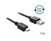 Delock EASY USB-A 2.0 Male > Mini USB 2.0 Male 1m (83362)