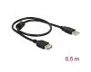 Delock Extension Cable USB-A 2.0 M/F 0.5m (83401)