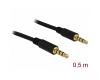 Delock Stereo Cable 3.5mm 4pin M/M 0.5m (83434)