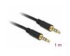 Delock Stereo Cable 3.5mm 4pin M/M 1m (83435)
