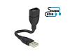 Delock Extension ShapeCable USB-A 2.0 M/F 15cm (83497)