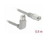 Delock Patch Cable S/FTP Cat.6 Angled / Straight 0.5m (83524)