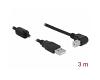 Delock USB 2.0 Data Cable M/M 3m Angled Black (83529)