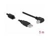 Delock USB 2.0 Data Cable M/M 5m Angled Black (83530)
