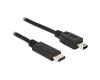 Delock USB-C 2.0 Male > USB 2.0 Mini-B Male 1m (83603)