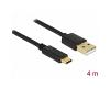 Delock USB-C 2.0 Male > USB 2.0 Type A Male 4m (83669)