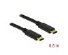 Delock USB-C 2.0 Male > USB-C 2.0 Male 0.5m (83672)