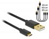 Delock Data & Fast Charging Cable USB-A > Micro USB Set (83680)