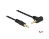 Delock Stereo Cable 3.5mm 3pin Angled 5m Black (83760)