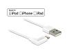 Delock Data & Power Lightning > USB Cable 1m 90° White (83768)