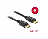 Delock Cable DisplayPort 1.2 4K M/M 19pin 1m (83805)