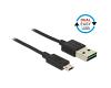Delock EASY USB-A 2.0 Male > EASY Micro USB Male 1m (83844)