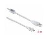 Delock USB-A 2.0 > Mini USB-B 5pin 2m Transparent (83907)