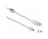 Delock USB-A 2.0 > Mini USB-B 5pin 3m Transparent (83908)