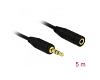Delock Stereo Extension Cable 3.5mm 3pin M/F 5m (84237)