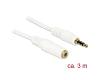 Delock Stereo Extension Cable 3.5mm iPhone 4pin M/F 3m (84483)