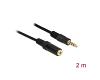 Delock Stereo Extension Cable 3.5mm 4pin 2m Black (84667)