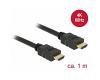Delock HDMI Cable M/M 4K 3D 60Hz w/Ethernet 1m (84713)