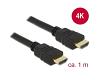 Delock HDMI Cable M/M 4K w/Ethernet 1m (84752)