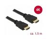 Delock HDMI Cable M/M 4K w/Ethernet 1.5m (84753)