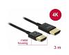Delock Slim Cable HDMI w/Ethernet 3D 4K 3m Active (84774)