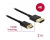 Delock Slim Cable HDMI > Mini HDMI 3D 4K 2m (84778)
