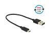 Delock EASY USB-A 2.0 Male > EASY Micro USB Male 20cm (84804)
