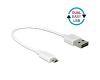 Delock EASY USB-A 2.0 Male > EASY Micro USB Male 20cm (84805)