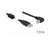 Delock USB 2.0 Data Cable M/M 1.5m Angled Black (84810)