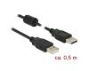 Delock Cable USB-A 2.0 M/M 0.5m (84888)