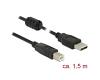 Delock USB 2.0 Data Cable M/M 1.5m Black (84896)